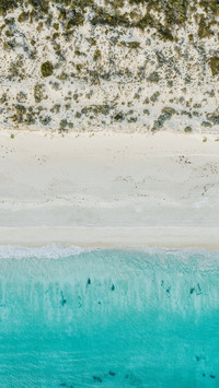 Swanburn beach drone perspective