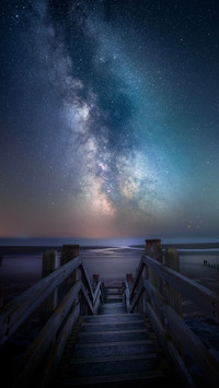 The galaxy is shining