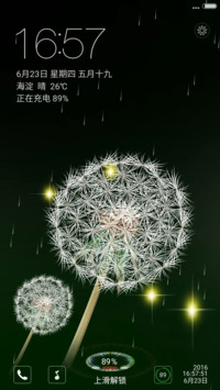 绿色蒲公英 动态锁屏+透明图标 6.23