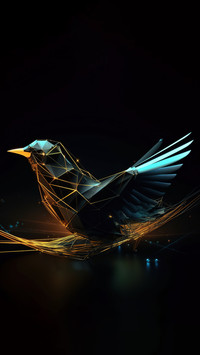 Creative Black Bird