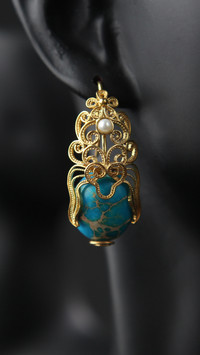 The entire process of jewelry inlay