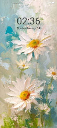 Oil painting daisy
