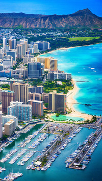 Honolulu hawaii aerial