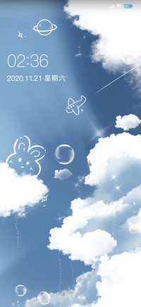 简约可爱涂鸦天空