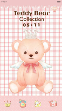  五锁屏 萌萌teddy之I'm here（功能锁屏+音乐界面+日历界面+自由桌面）