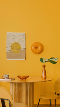 Cozy composition of dinning room interior