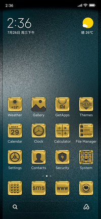 Golden icons