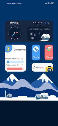 snowing