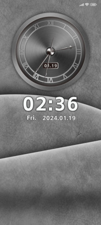Leather and Clock