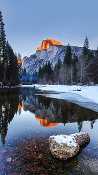 Flaming half dome