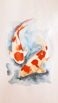 Lucky Koi Fish Illustration