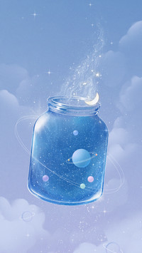 fantasy universe in a bottle