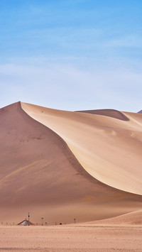 Moonlight over the Singing Sand Dunes in Dunhuang