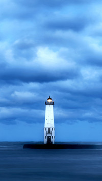The Frankfort North Breakwater Lighthouse