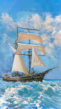 Delicate oil painting