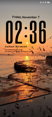 Sea and birds