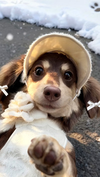 携小狗走过四季