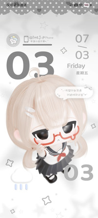 韩系少女动态自定义