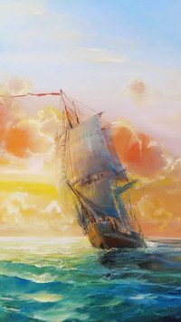 Delicate oil painting