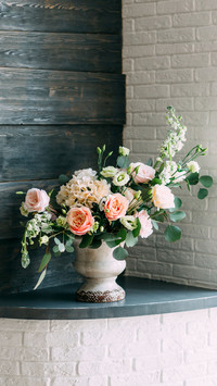Romantic bouquet at the wedding