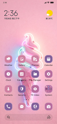 Neon Ice Cream