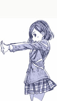Black and white anime girls
