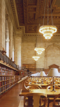 Usa new york city manhattan new york public library main