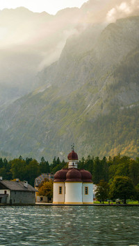 Church on the German lake