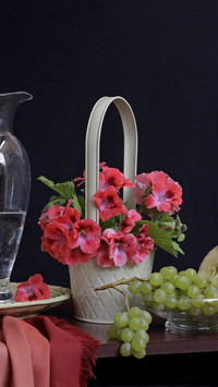 Easy to learn flower basket flower arrangement tutorial 61