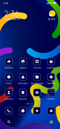 Abstract Blue