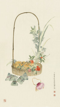 何红玉 国画里的端午