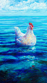 美女画家的手指油画