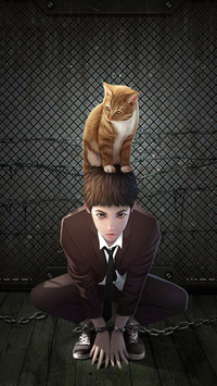 男孩和他的猫