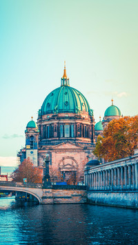 Cathedral of Berlin, during sunset