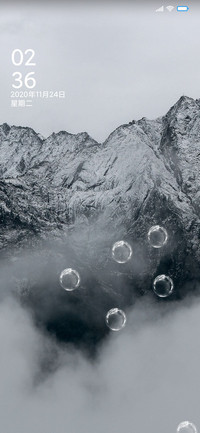 简约深色雪山