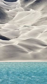 The same scenery but different times of baisha lake 2