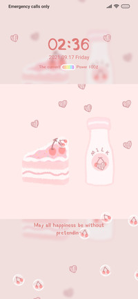 Pink cherry cake