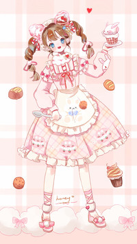 Lolita girls love cake