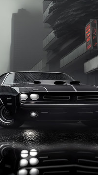 Black supercar