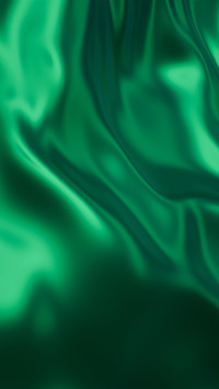 Flowing green silk