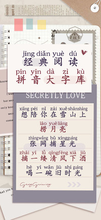 经典阅读拼音大字库