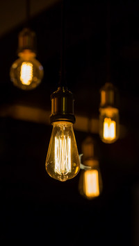 Old vintage light bulb