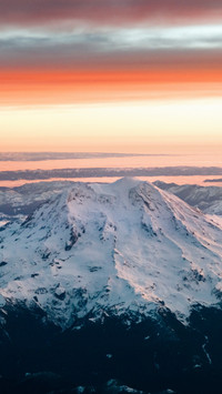 Sunrise at Mount Rainier Landscape