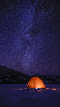 Tent under Milk Way