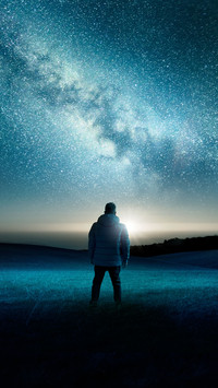仰望星空-拍信图库
