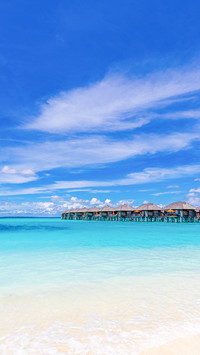 Island view of Maldives island