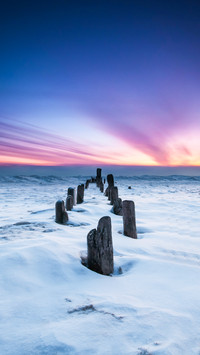Ice and snow landscape