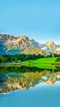 Reflection in the Water of a Mountain Lake