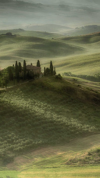 Dusk in tuscany