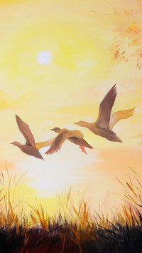 Landscape oil painting
